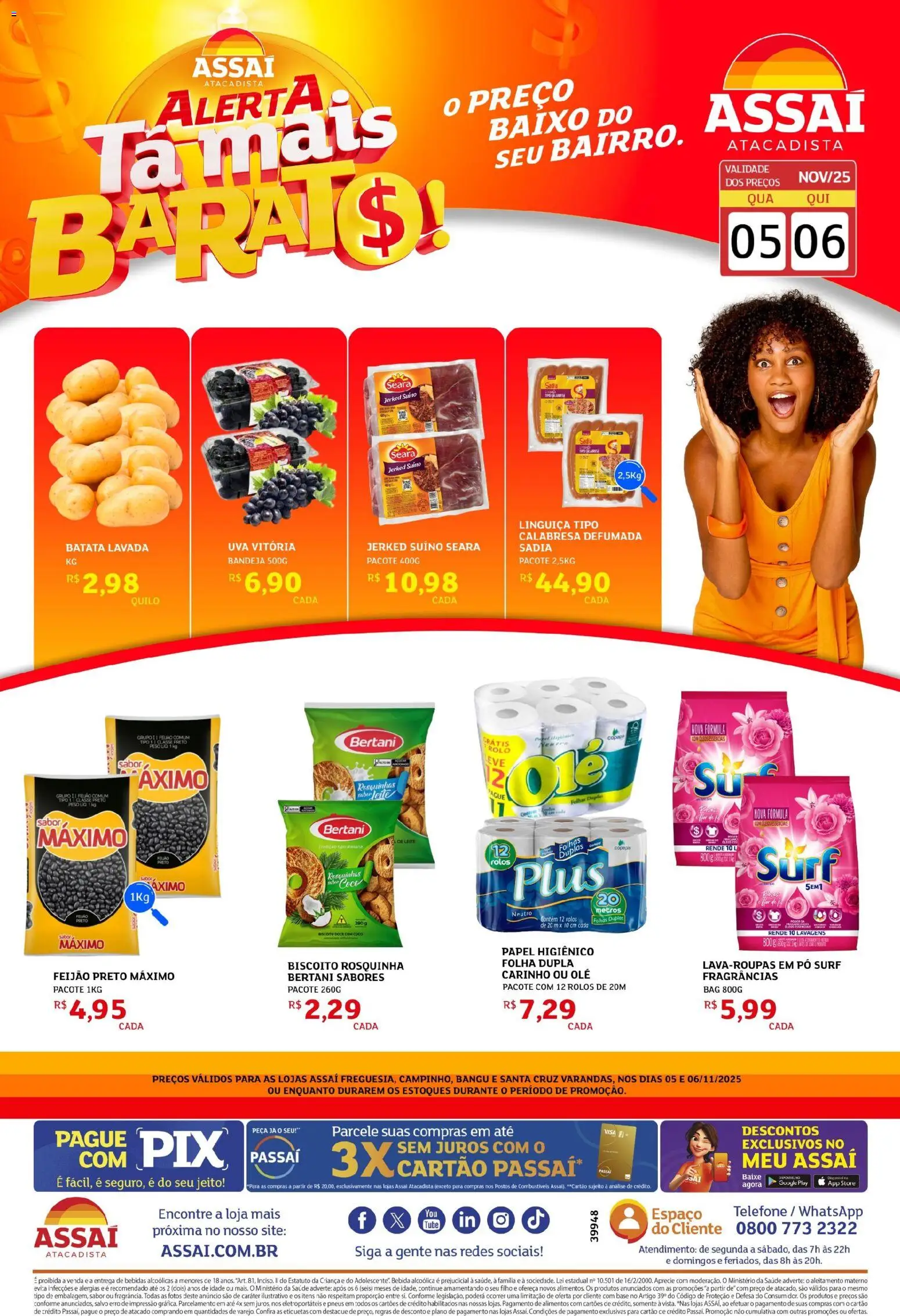 Pré-Visualização do folheto "Encarte - RJ" da loja Assaí Atacadista válido a partir de 05/11/2025