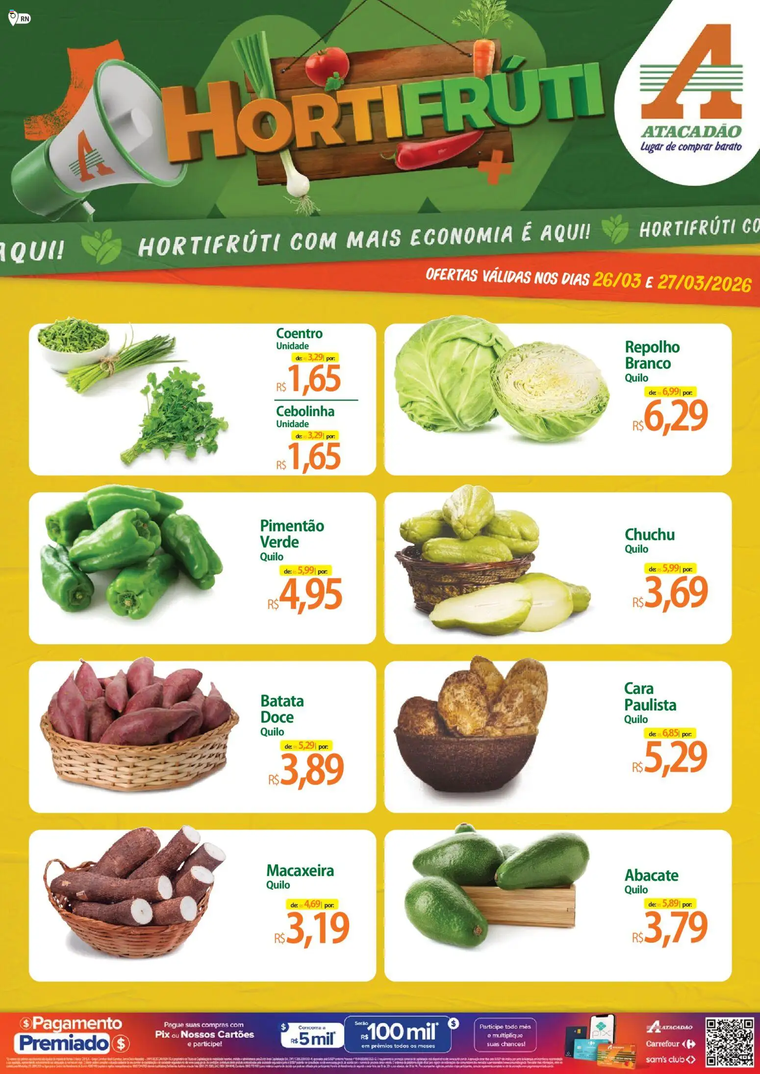 Pré-Visualização do folheto "Atacadão ofertas - RN" da loja Atacadão válido a partir de 26/03/2026