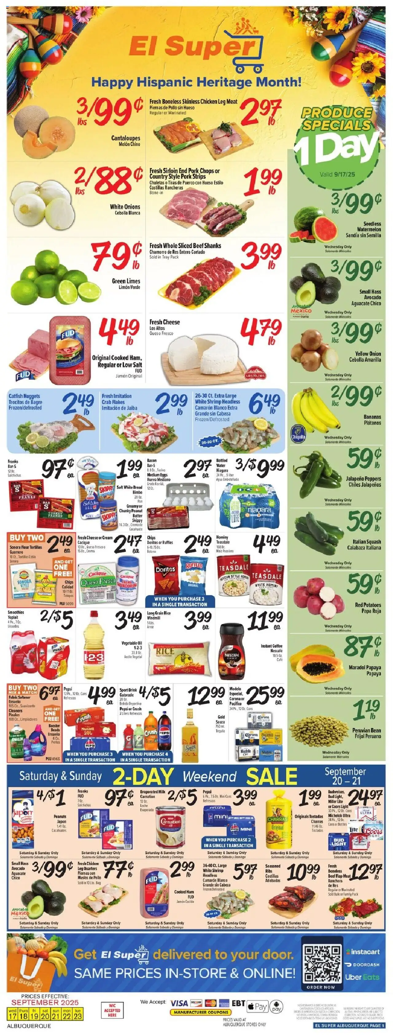 El Super Weekly Ad - NM from 09/17/2025 - Flyer - Page number 1