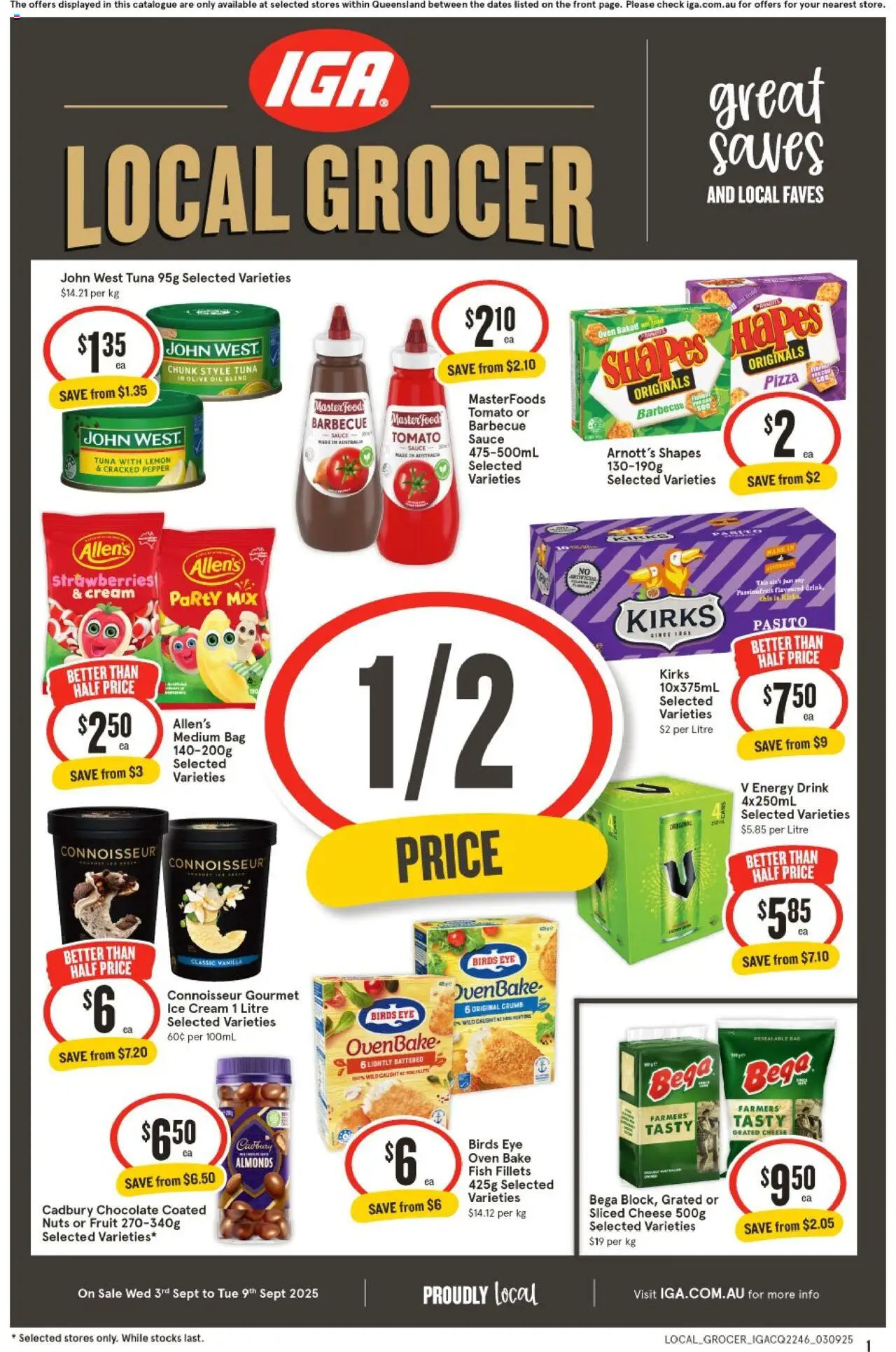 IGA catalogue valid from 03/09/2025 - page 1
