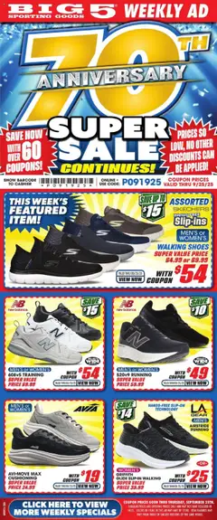 Ad Preview of Big 5 Sporting Goods Weekly Ad from 09/19/2025