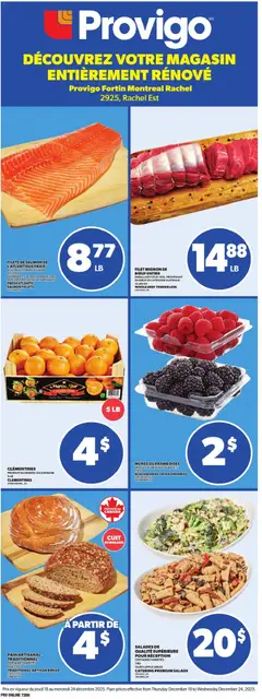 Preview of leaflet Weekly flyer / circulaire from shop Provigo is valid from Dec 18, 2025