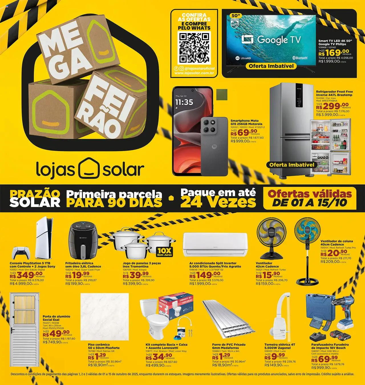 Lojas Solar folheto "Ofertas atuais" válido a partir de 01/10/2025 - número de página 1