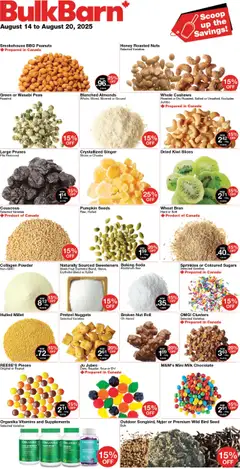Preview of leaflet Weekly Flyer from shop Bulk Barn is valid from Aug 14, 2025