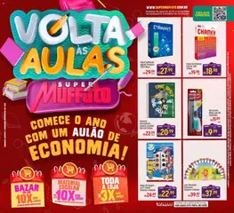 Pré-Visualização do folheto "Ofertas Voltas às Aulas" da loja Super Muffato válido a partir de 05/01/2026