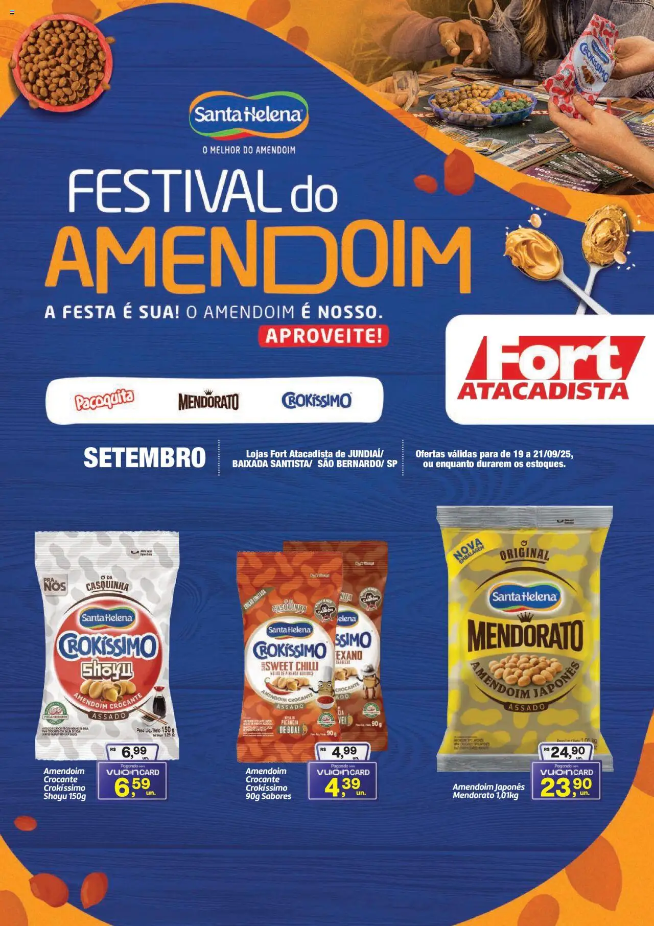 Fort Atacadista folheto "Ofertas Festival do Amendoim" válido a partir de 19/09/2025 - número de página 1 - Amendoim, Pimenta, Meias