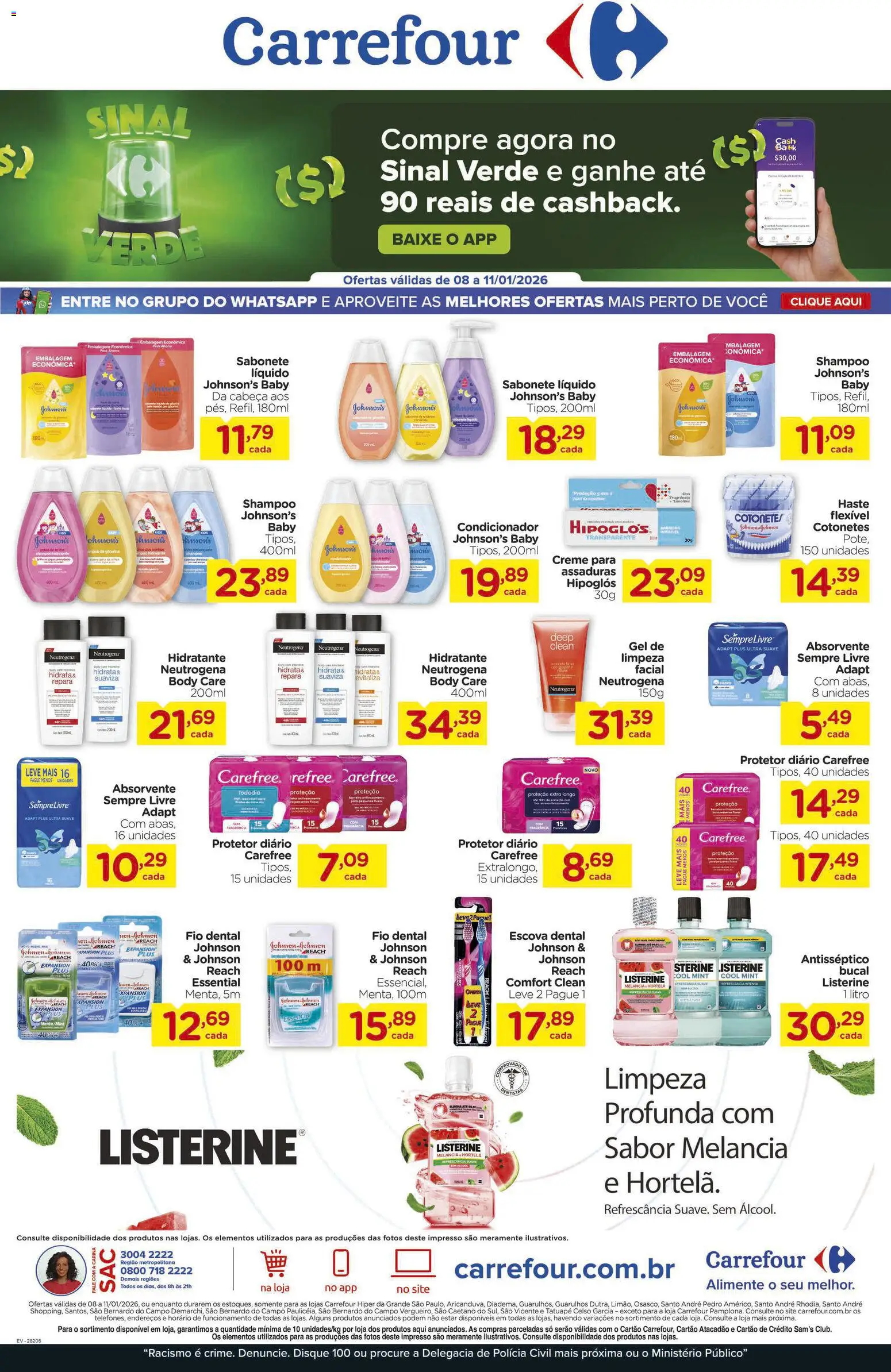 Pré-Visualização do folheto "Ofertas FDS" da loja Carrefour válido a partir de 08/01/2026