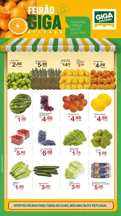 Pré-Visualização do folheto "Ofertas Feirão" da loja GIGA Atacado válido a partir de 18/11/2025