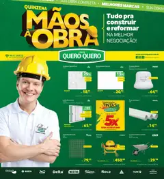 Pré-Visualização do folheto "Ofertas Quinzena Mãos a Obra" da loja Lojas Quero-Quero válido a partir de 14/10/2025
