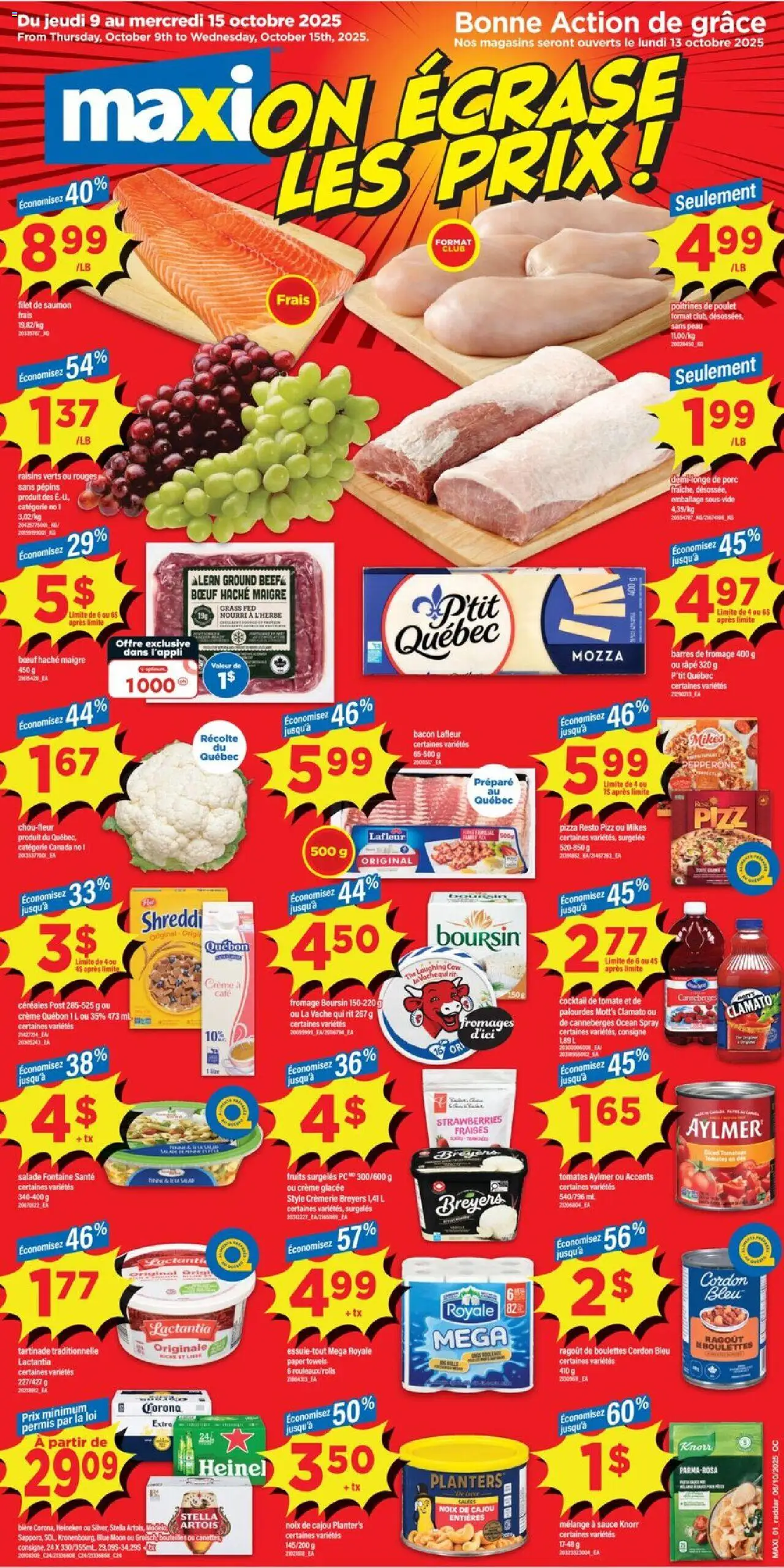 Preview of leaflet Weekly flyer / circulaire from shop Maxi is valid from Oct 09, 2025