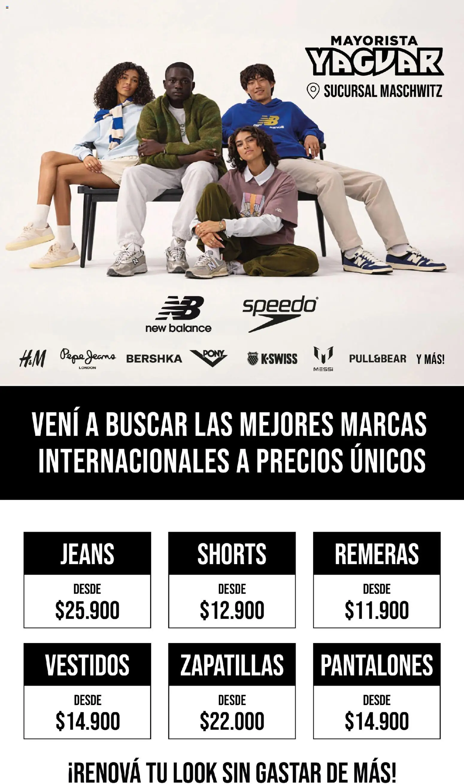 Vista previa del folleto de la tienda Yaguar válido desde el 06/04/2026 - Zapatillas, Pantalones