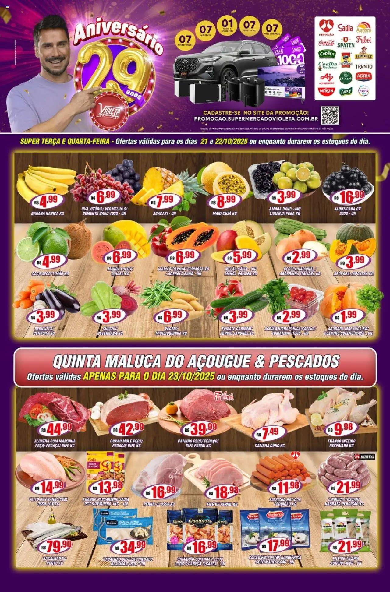 Violeta Supermercados folheto "Ofertas da semana" válido a partir de 21/10/2025 - número de página 1