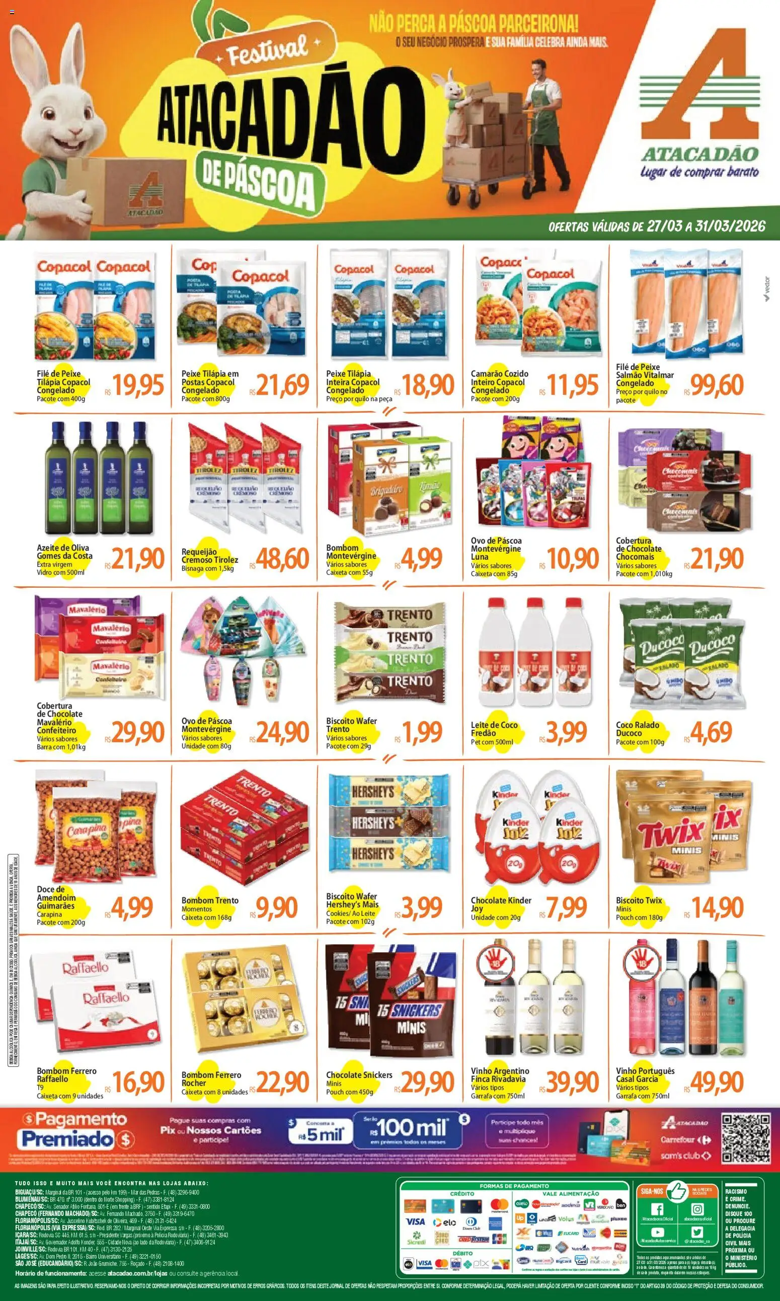 Pré-Visualização do folheto "Atacadão ofertas - SC" da loja Atacadão válido a partir de 27/03/2026