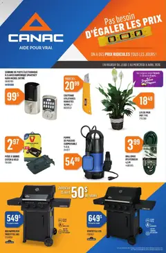 Preview of leaflet Canac circulaire from shop Canac is valid from Apr 02, 2026