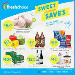 Preview of catalogue Catalogue from shop FreshChoice valid 28 Jul 2025