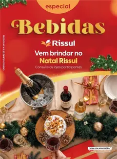 Pré-Visualização do folheto "Ofertas Especial Bebidas" da loja Rissul válido a partir de 15/12/2025