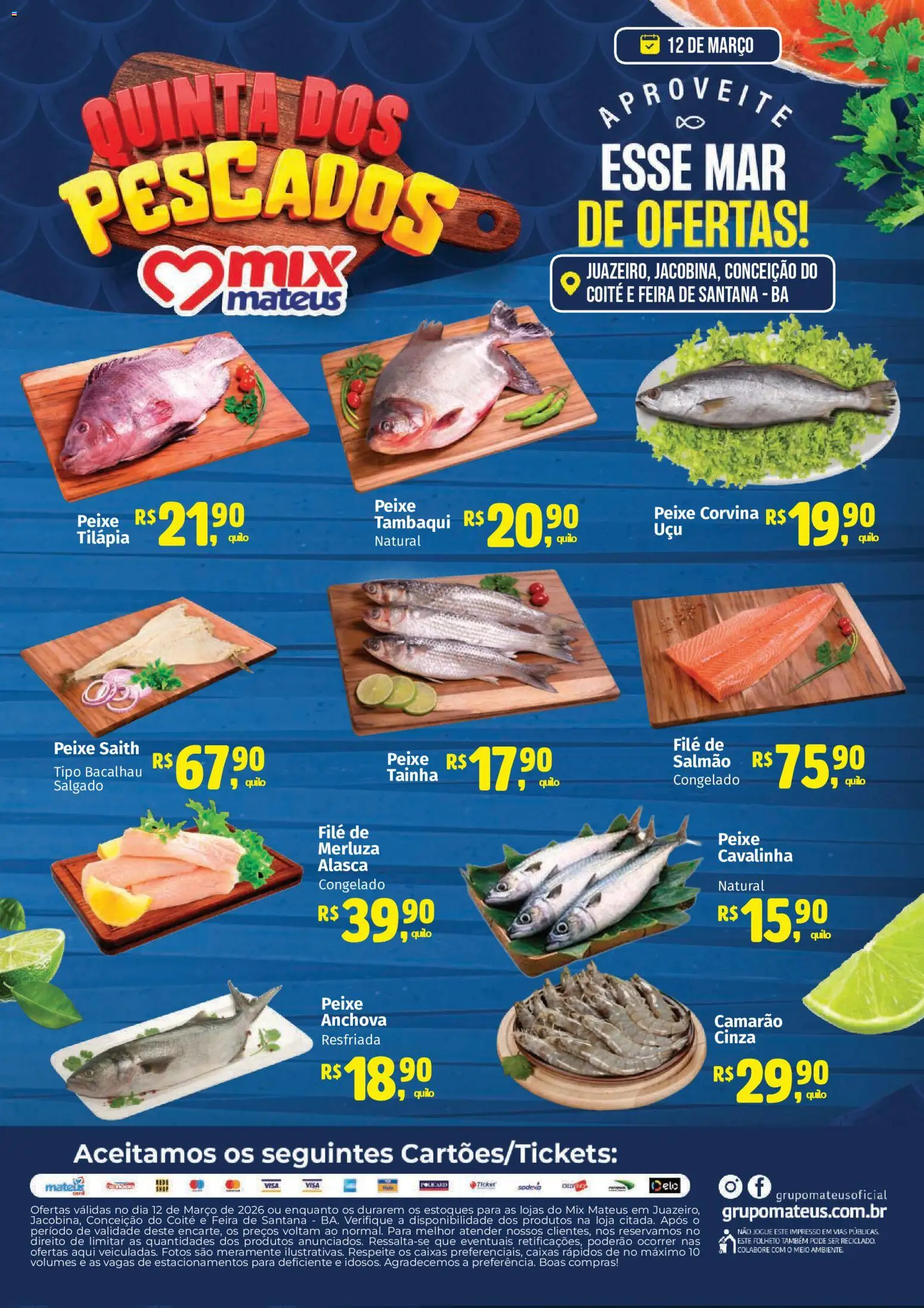 Pré-Visualização do folheto "Mateus ofertas Quinta dos Pescados" da loja Mateus válido a partir de 12/03/2026
