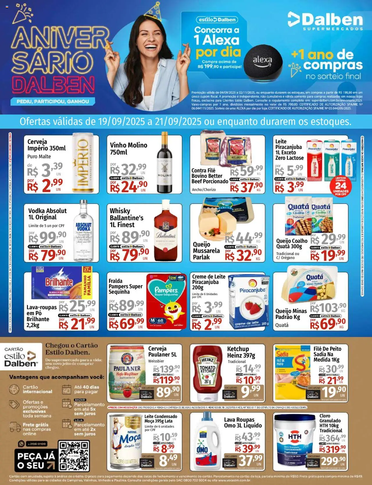 Supermercado Dalben folheto "Ofertas Fim de Semana" válido a partir de 19/09/2025 - número de página 1