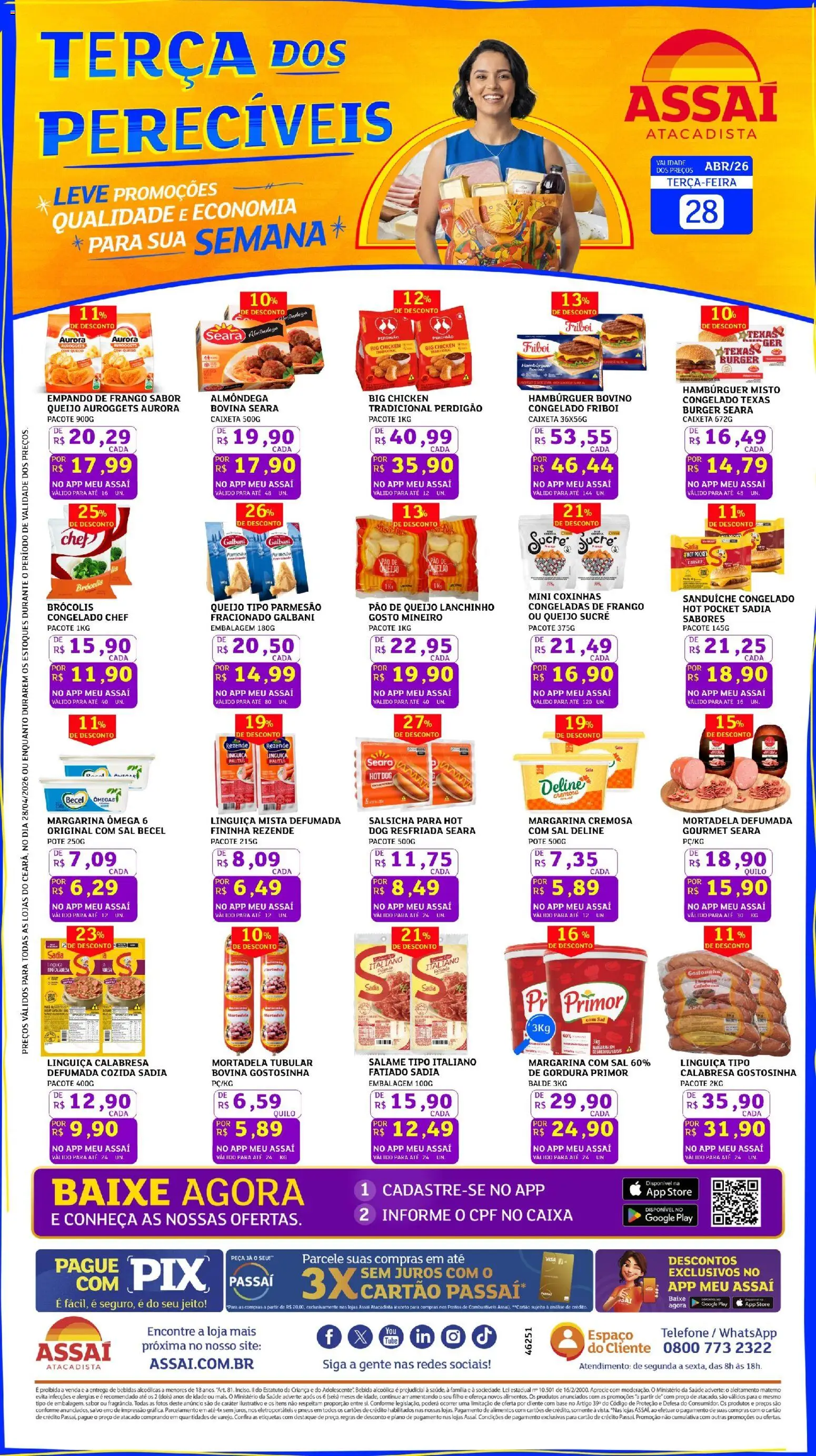 Pré-Visualização do folheto "Assaí Atacadista ofertas - CE" da loja Assaí Atacadista válido a partir de 28/04/2026