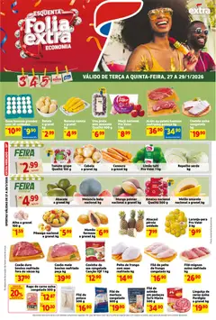 Pré-Visualização do folheto "Ofertas de Mercado Terça e Quinta" da loja Extra válido a partir de 27/01/2026