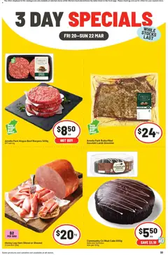 Preview of catalogue IGA 3 Day Specials WA from shop IGA valid 20/03/2026