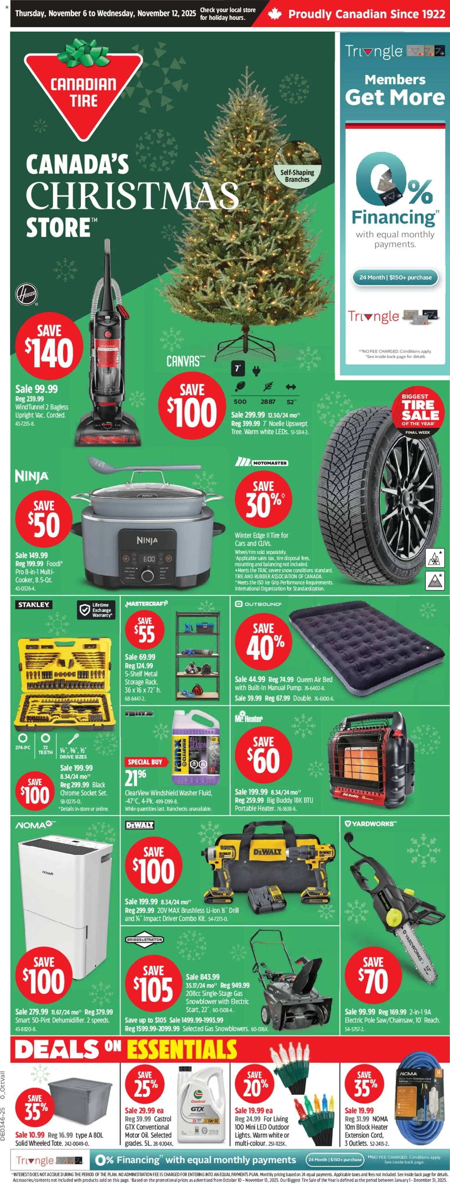 Preview of leaflet Weekly Flyer from shop Canadian Tire is valid from Nov 06, 2025