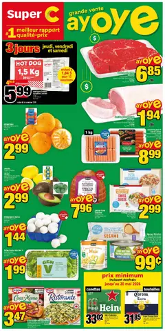 Preview of leaflet Super C weekly flyer - Chandler from shop Super C is valid from Apr 23, 2026