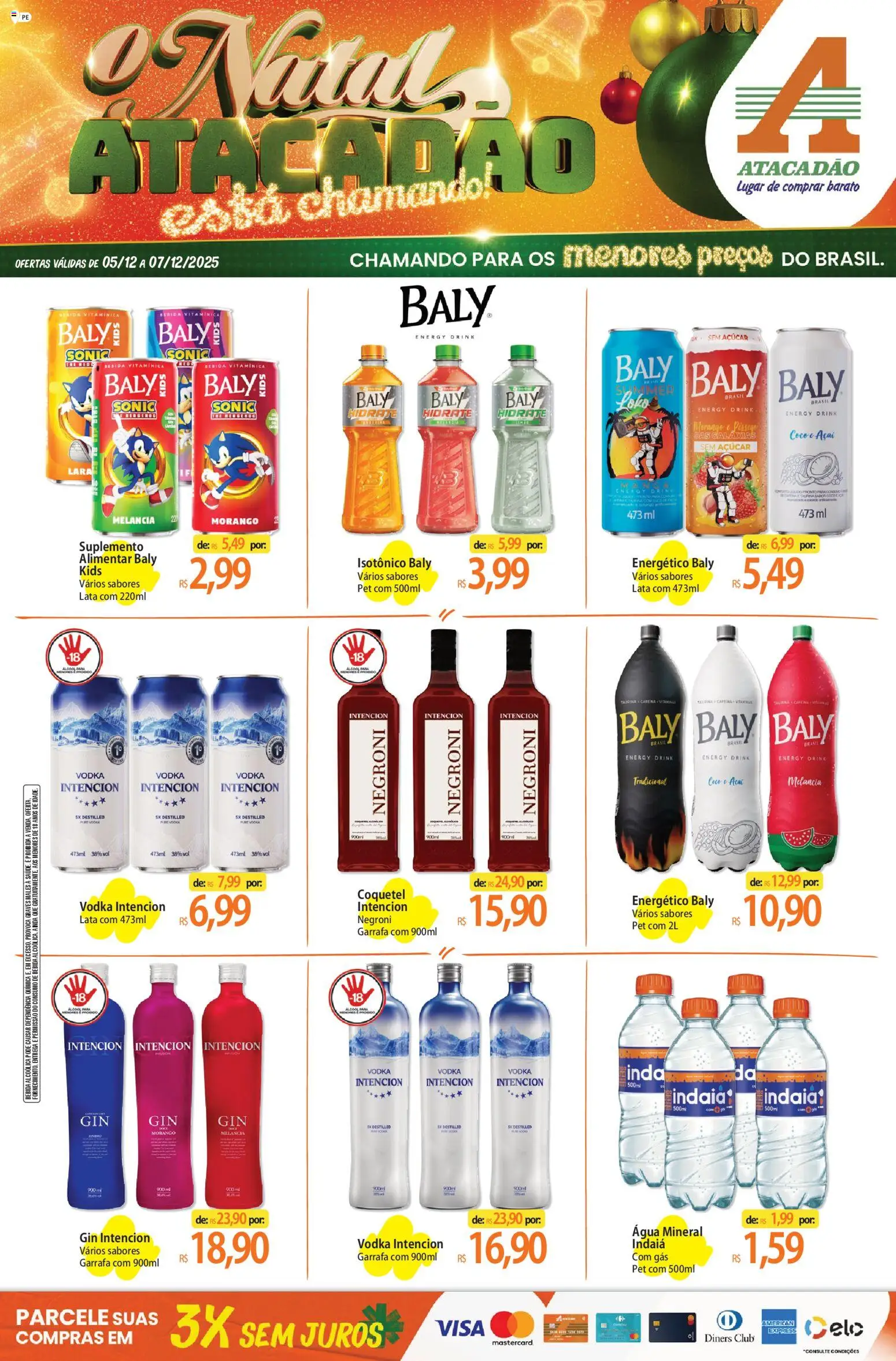 Pré-Visualização do folheto "Ofertas - PE" da loja Atacadão válido a partir de 05/12/2025