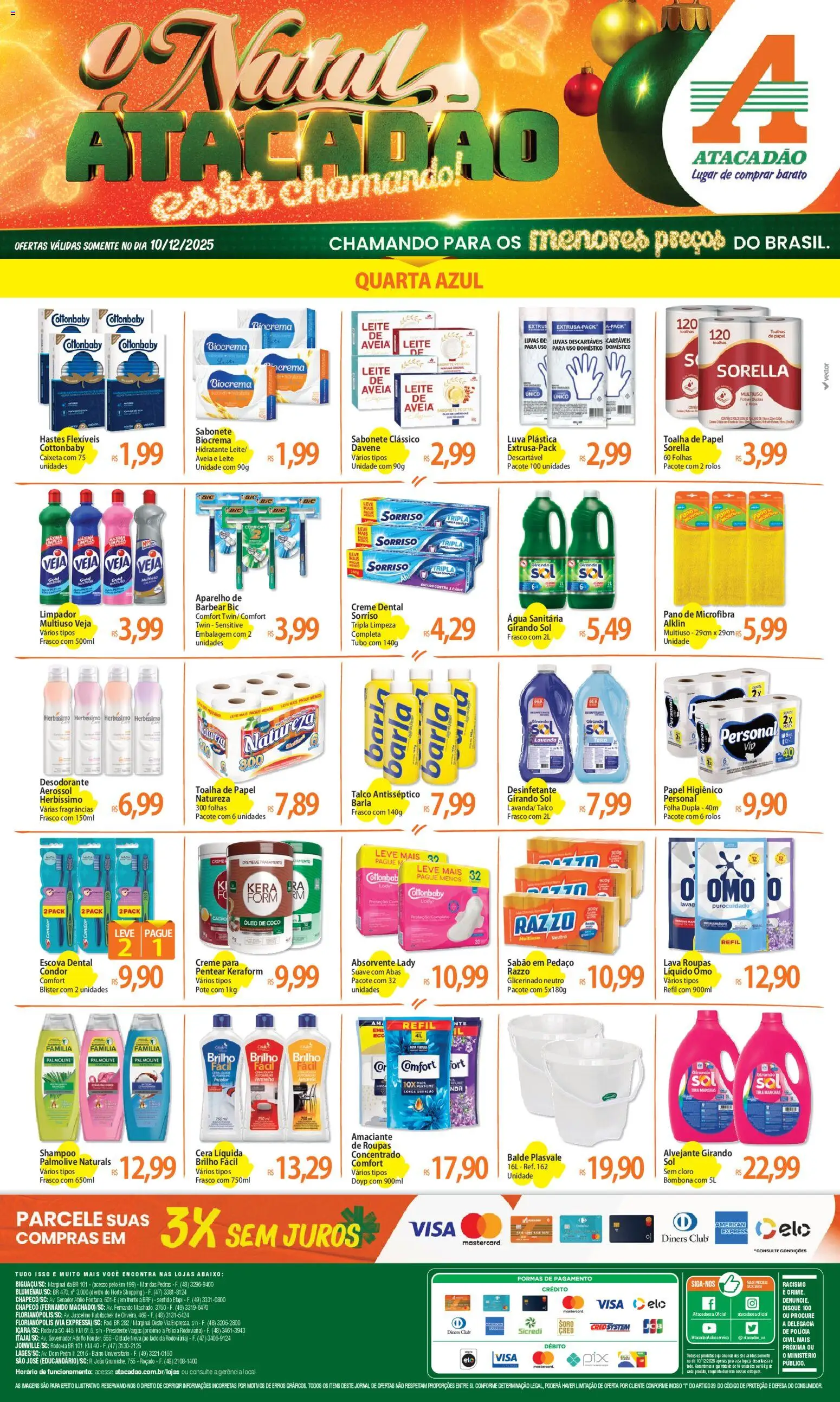 Pré-Visualização do folheto "Ofertas - SC" da loja Atacadão válido a partir de 10/12/2025