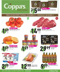 Preview of leaflet Weekly flyer / circulaire from shop Coppas Fresh Market is valid from Nov 27, 2025