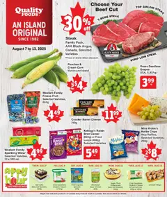 Preview of leaflet Weekly flyer / circulaire from shop Quality Foods is valid from Aug 07, 2025