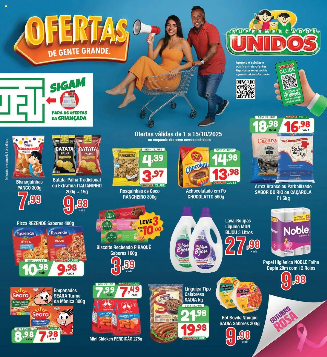 Supermercados Unidos folheto "Ofertas da semana" válido a partir de 01/10/2025 - número de página 1