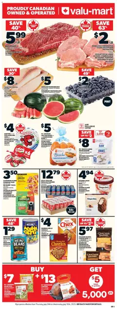 Preview of leaflet Weekly Flyer from shop Valu Mart is valid from Jul 24, 2025