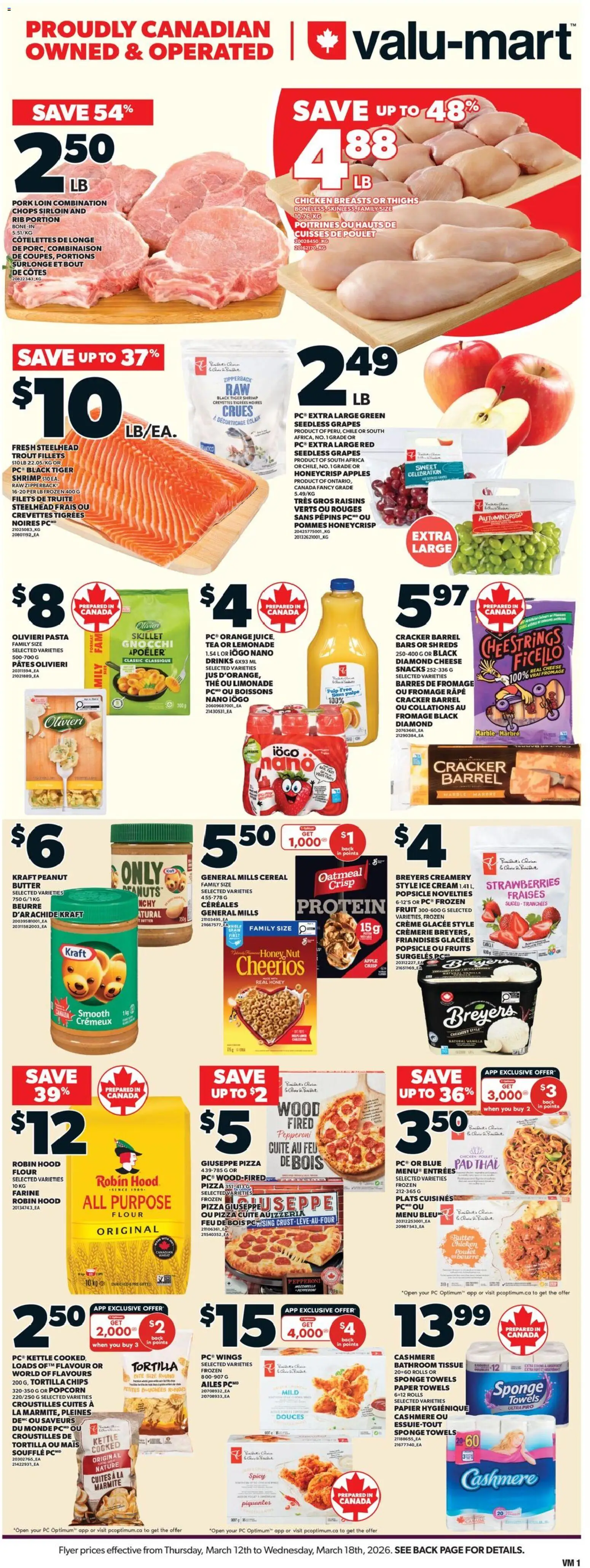 Preview of leaflet Valu Mart weekly flyer from shop Valu Mart is valid from Mar 12, 2026