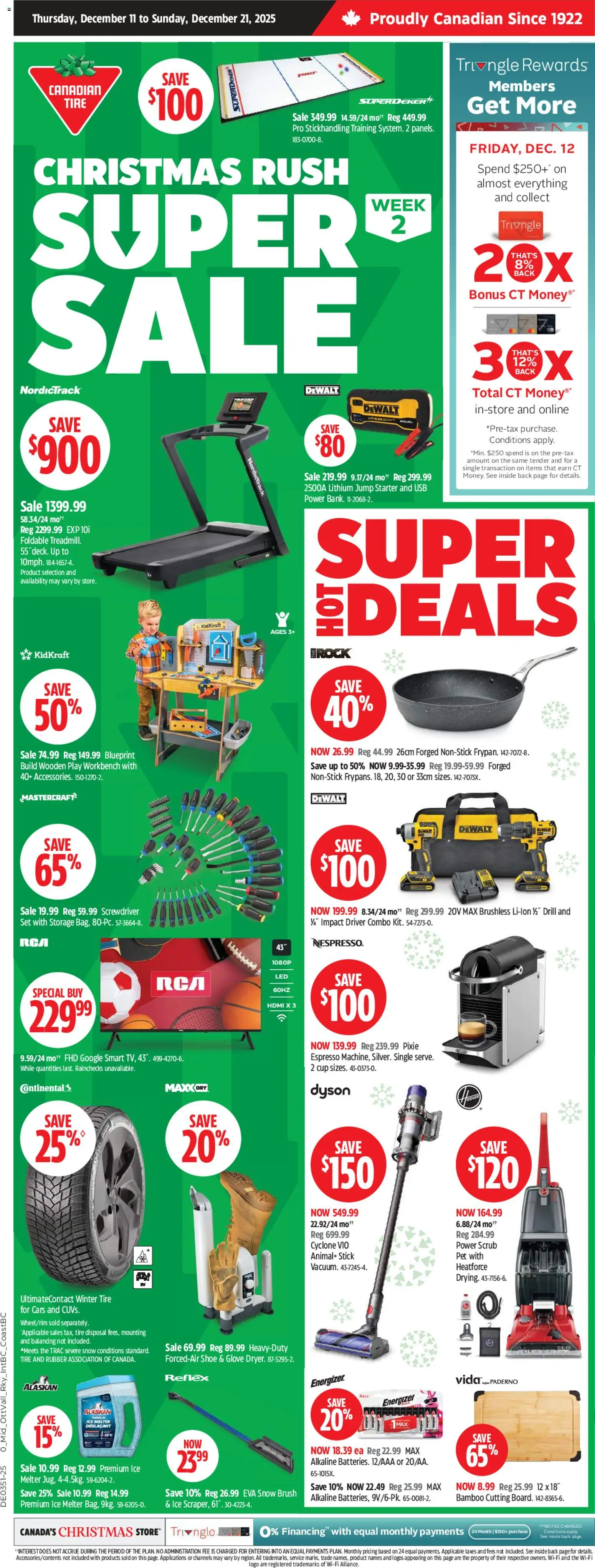 Preview of leaflet Weekly Flyer from shop Canadian Tire is valid from Dec 11, 2025 - Ice, Brush