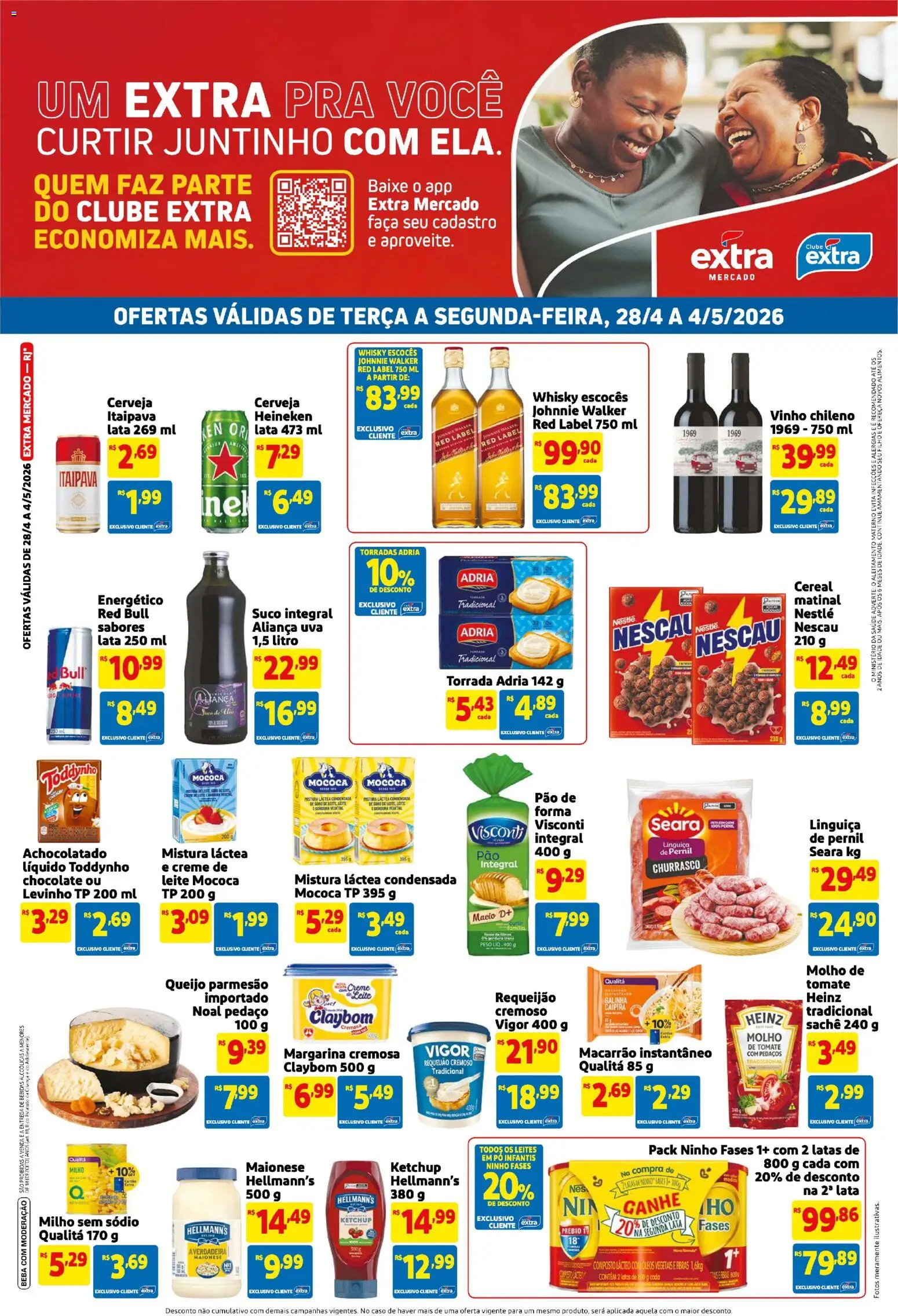 Pré-Visualização do folheto "Extra ofertas de Mercado Semanal" da loja Extra válido a partir de 28/04/2026