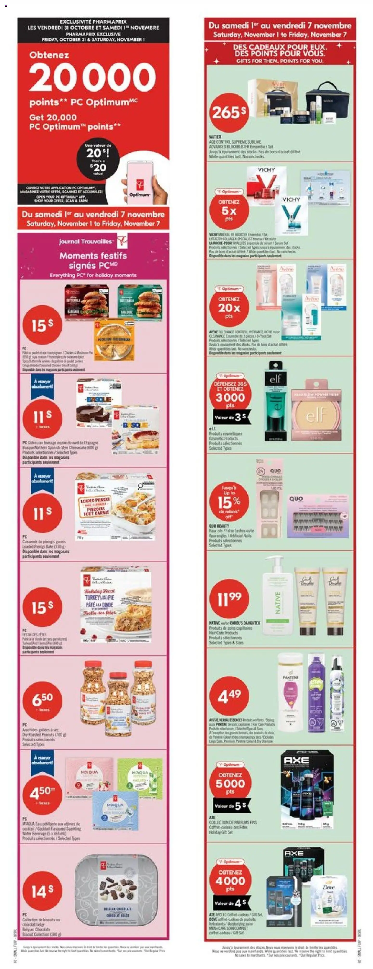 Preview of leaflet Weekly flyer / circulaire from shop Pharmaprix is valid from Nov 01, 2025