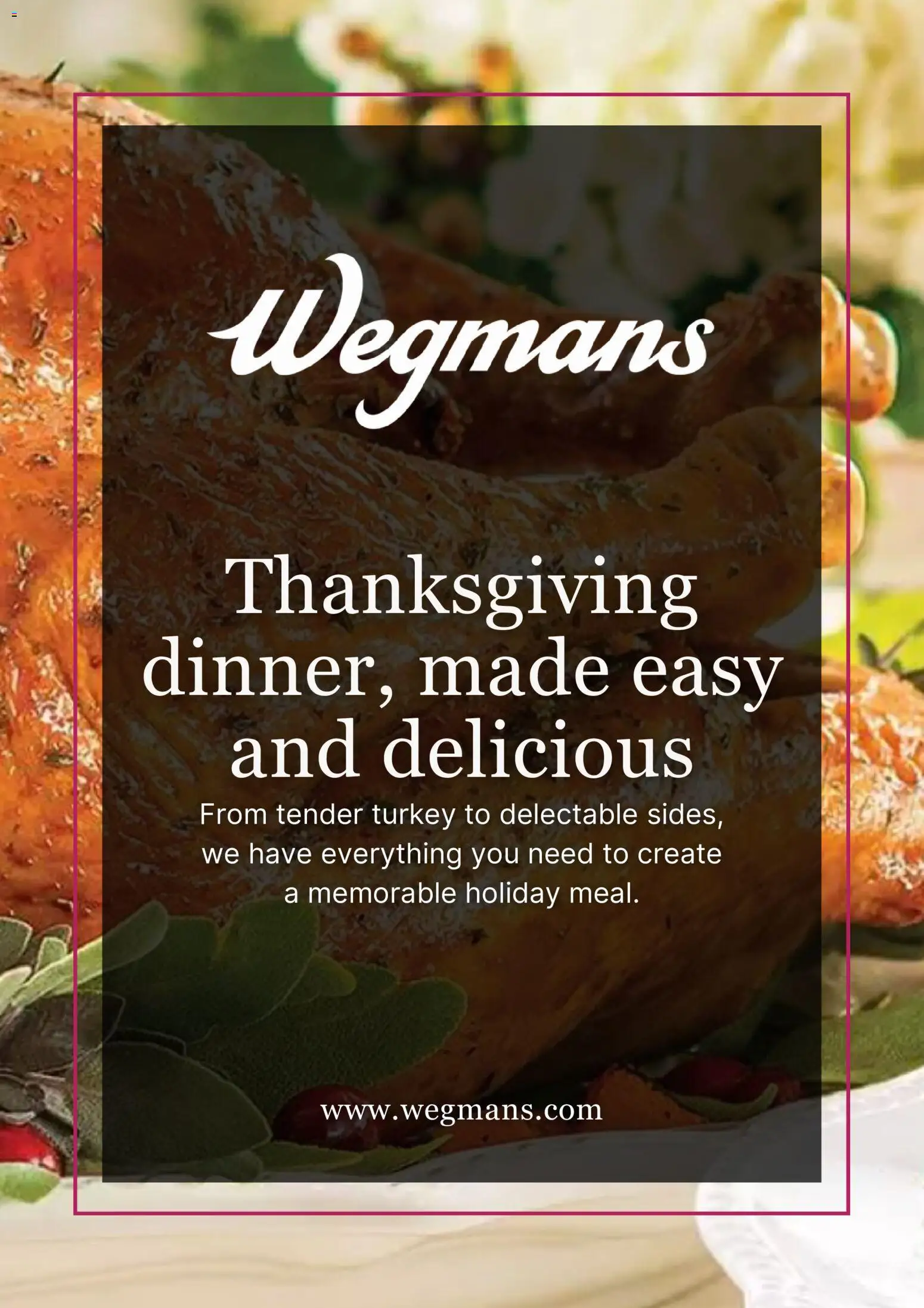 Ad Preview of Wegmans Thanksgiving from 11/15/2025