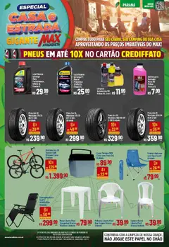 Pré-Visualização do folheto "Ofertas Casa e Estrada" da loja Max Atacadista válido a partir de 16/12/2025