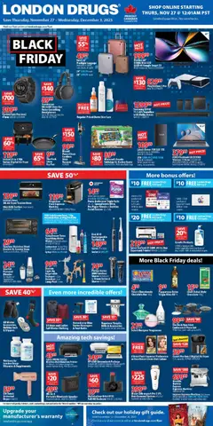 Preview of leaflet Black Friday from shop London Drugs is valid from Nov 27, 2025