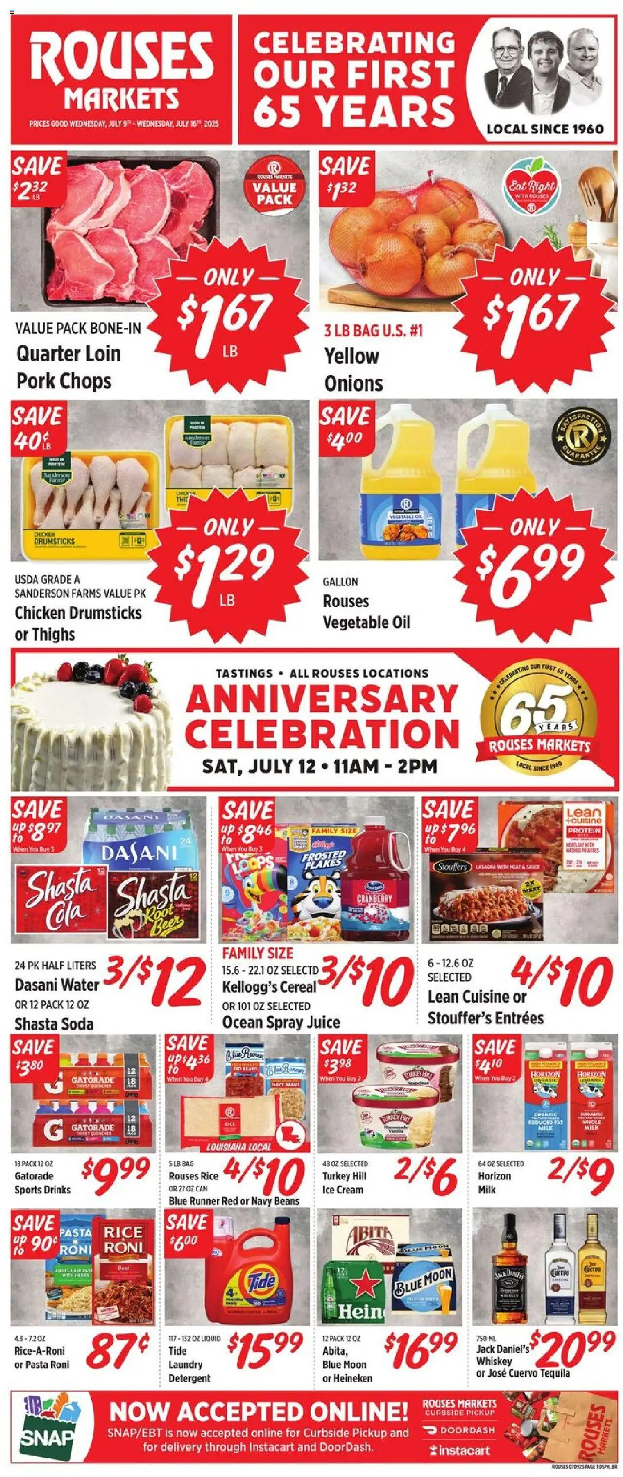 Rouses Weekly Ad - LA from 07/09/2025 - Flyer - Page number 1