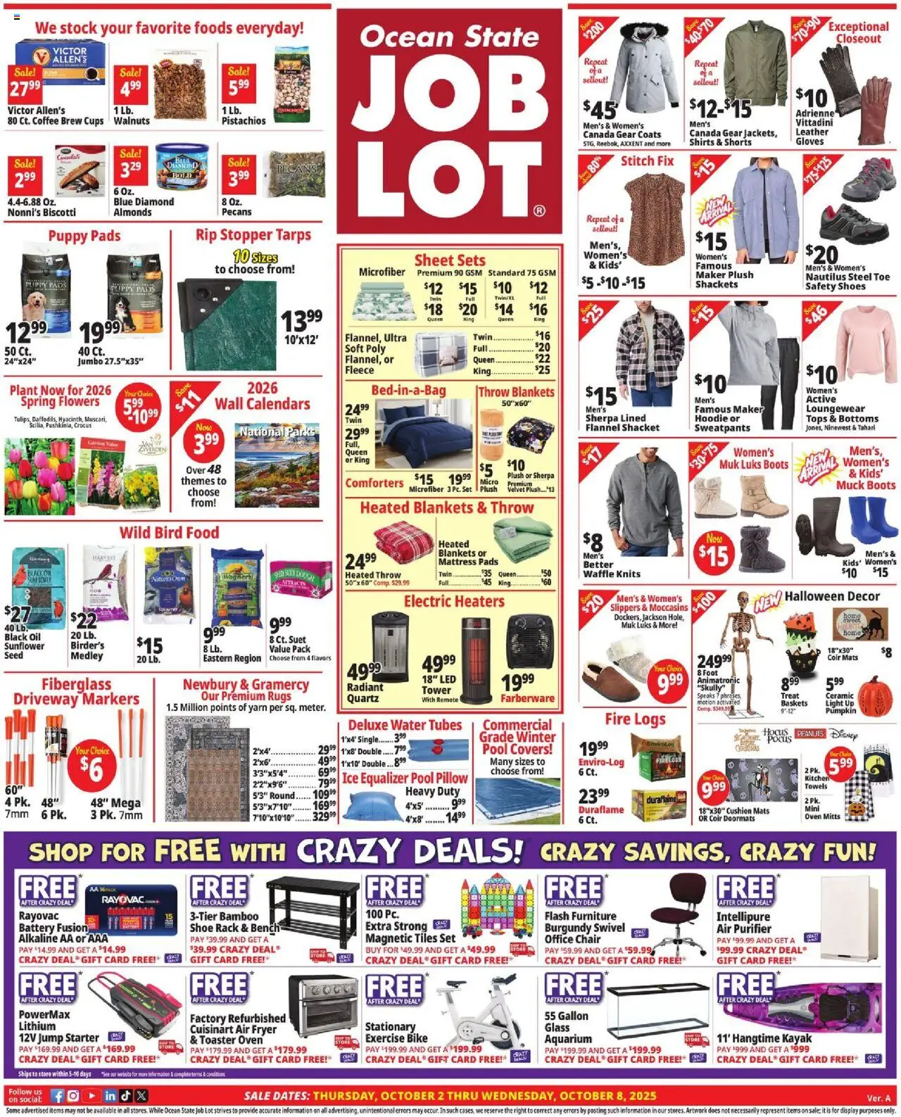 Ocean State Job Lot Weekly Ad from 10/02/2025 - Flyer - Page number 1