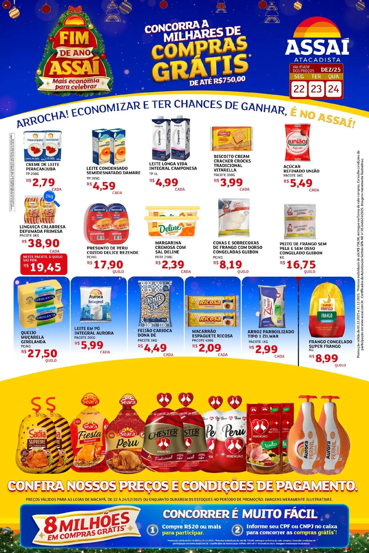 Pré-Visualização do folheto "Encarte - AP" da loja Assaí Atacadista válido a partir de 22/12/2025