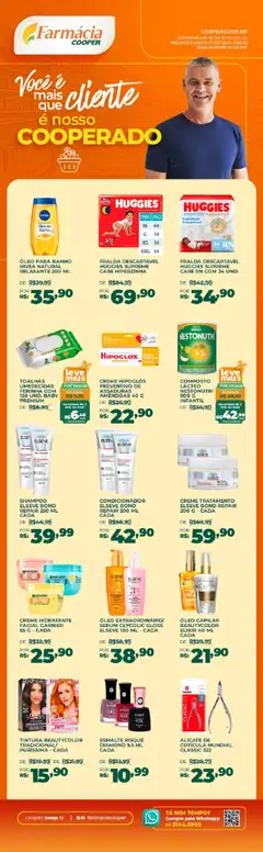 Pré-Visualização do folheto "Ofertas Farmácia Dia do Cliente" da loja Cooper válido a partir de 12/09/2025