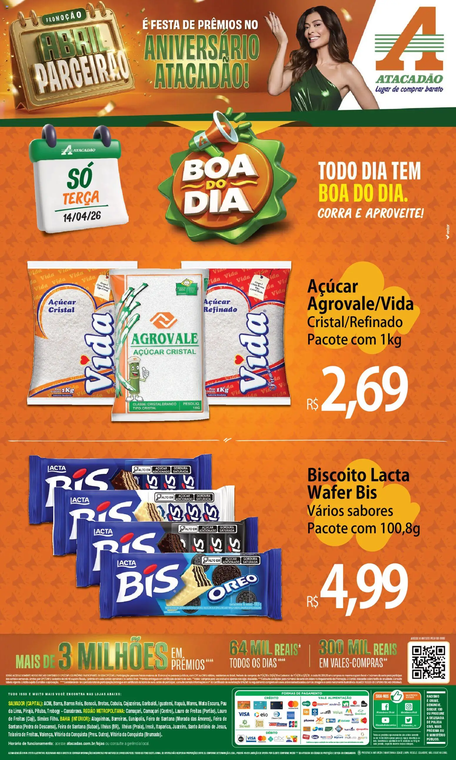 Pré-Visualização do folheto "Atacadão ofertas - BA" da loja Atacadão válido a partir de 14/04/2026