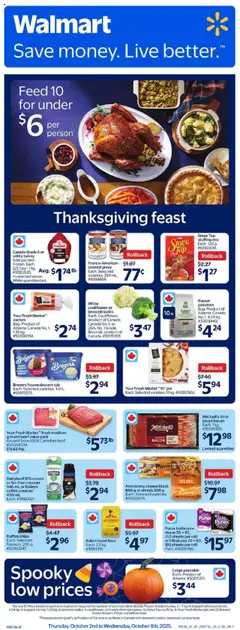 Preview of leaflet Weekly Flyer - AB from shop Walmart is valid from Oct 02, 2025