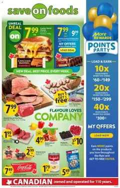 Un aperçu du dépliant Weekly Flyer - AB du magasin Save on foods est valide à partir 25 sept. 2025