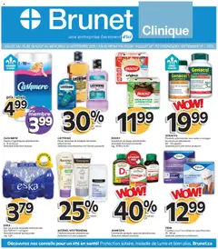Un aperçu du dépliant Clinique du magasin Brunet est valide à partir 28 août 2025