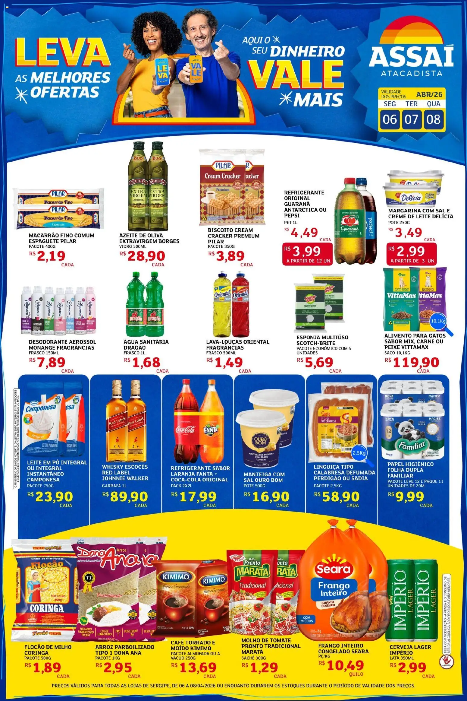 Pré-Visualização do folheto "Assaí Atacadista ofertas - SE" da loja Assaí Atacadista válido a partir de 06/04/2026