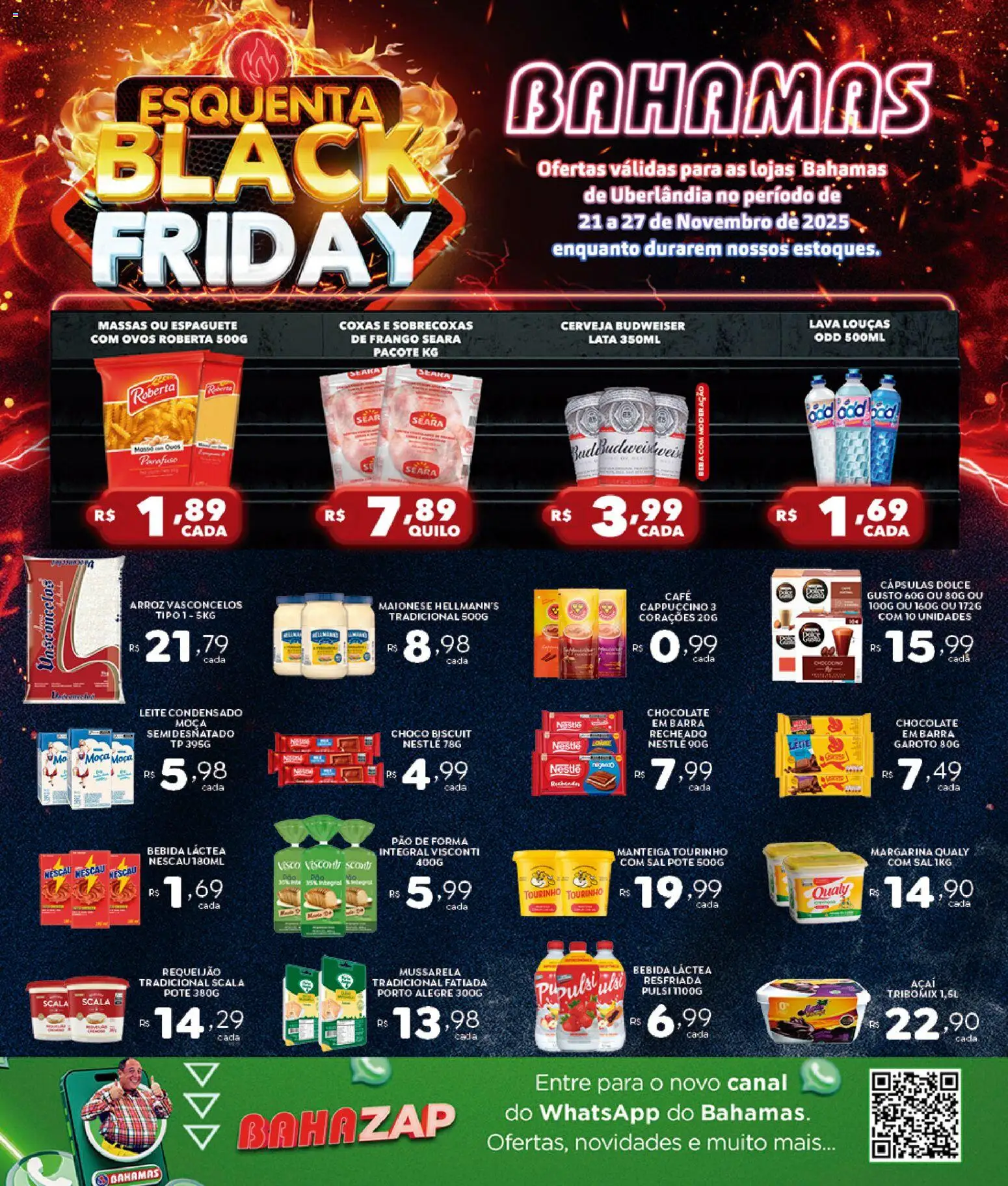 Pré-Visualização do folheto "Black Friday" da loja Bahamas Supermercados válido a partir de 21/11/2025